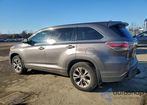 2014 Toyota Highlander Le из США, поврежденный, VIN 5TDBKRFH7ES021663